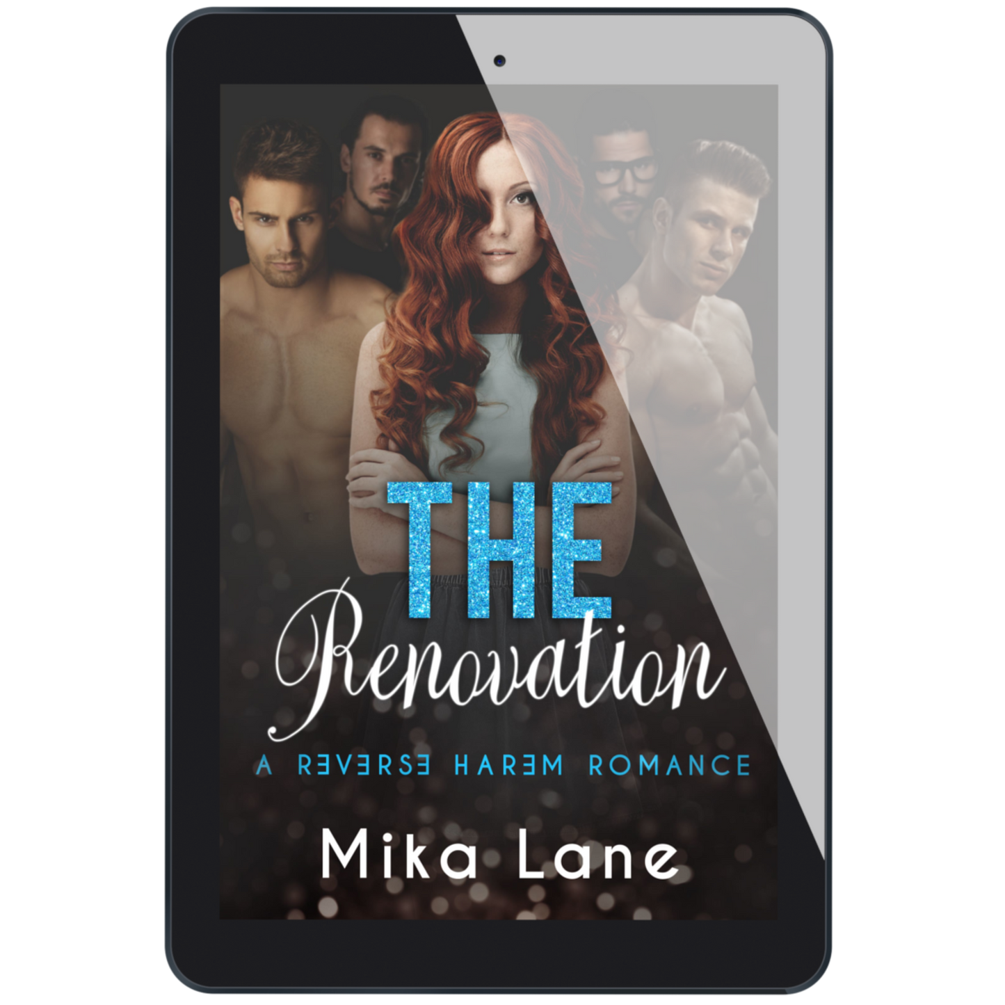Ebook cover of 'The Renovation' by Mika Lane displayed on a tablet.