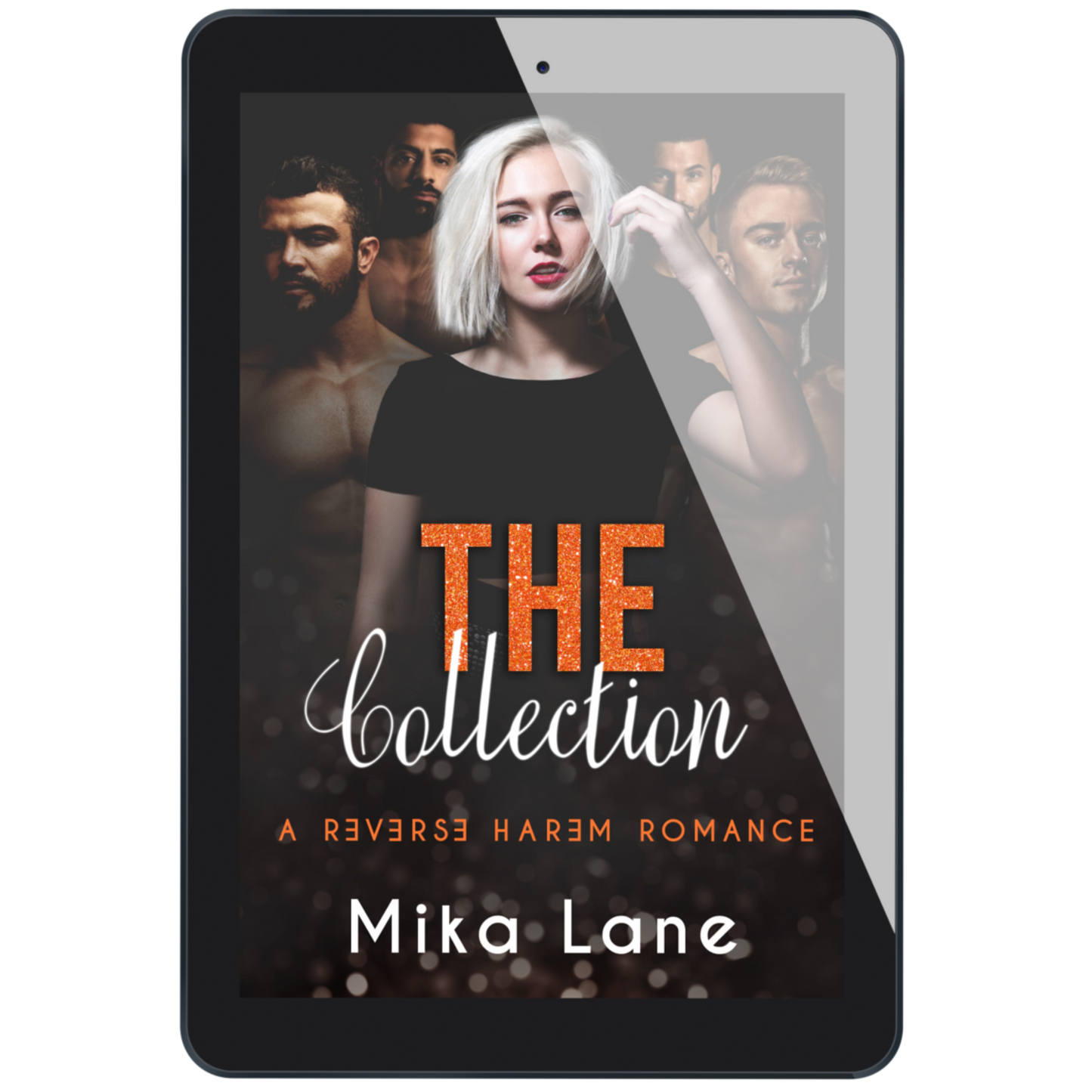 Ebook cover of 'The Collection' by Mika Lane on a tablet screen