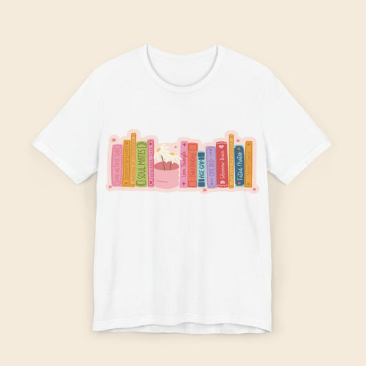 Romance Tropes Book Stack T-shirt