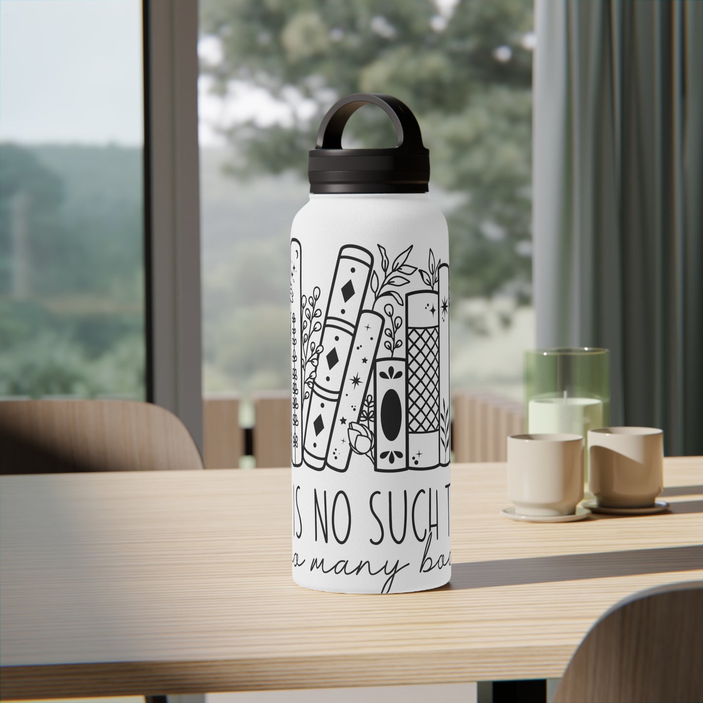 Stainless Steel Water Bottle, Handle with Lid